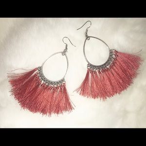 Fringe Hoop Earrings